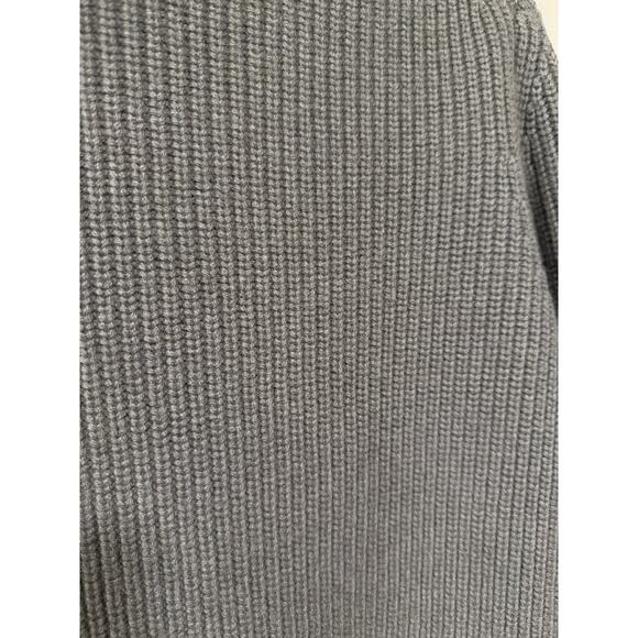NWT! Jenni Kayne XS Oversized 100% Cashmere $695 Turtleneck Sweater Gray Storm - Picture 5 of 8